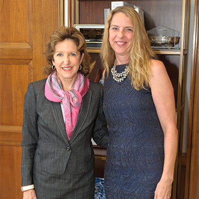 Jennifer Platt in the office of Senator Kay Hagan