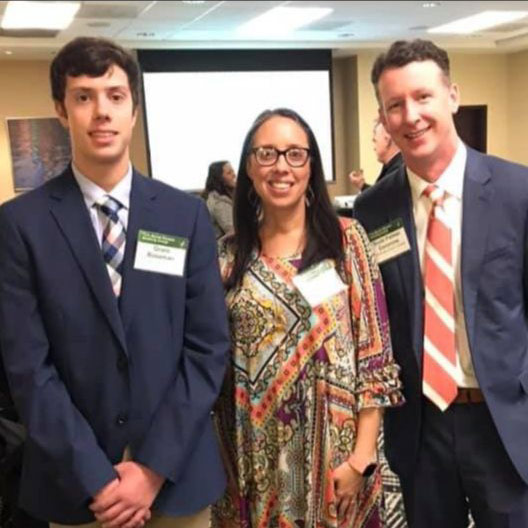 AGS patient Grant Roseman and his mother Andrea with Dr. Scott Commins