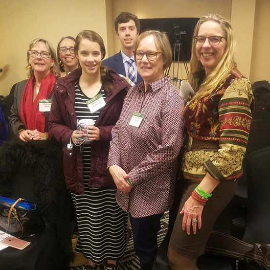 Dr. Platt with TBCU supporters Charlotte Meyer, the Roseman family, and Marlene Jones